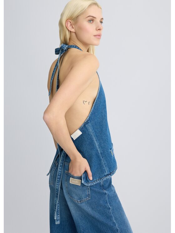 Liu Jo Liu Jo Top UA5255D428678873 Celeste Regular Fit