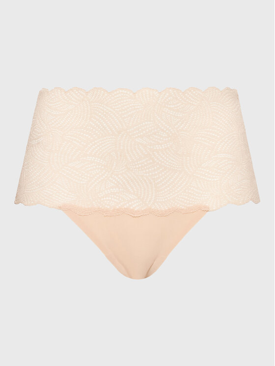 Chantelle Chantelle Klasične gaćice s visokim strukom Soft Stretch C11G80 Bež