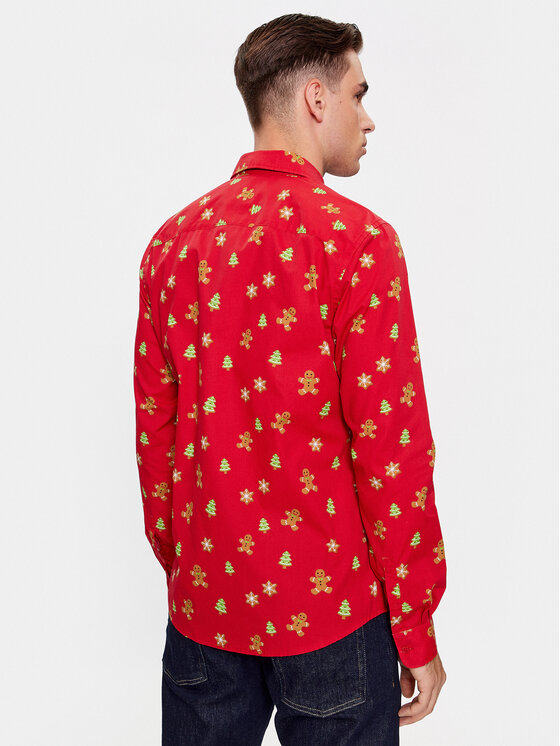 Only & Sons Only & Sons Hemd 22027330 Rot Regular Fit