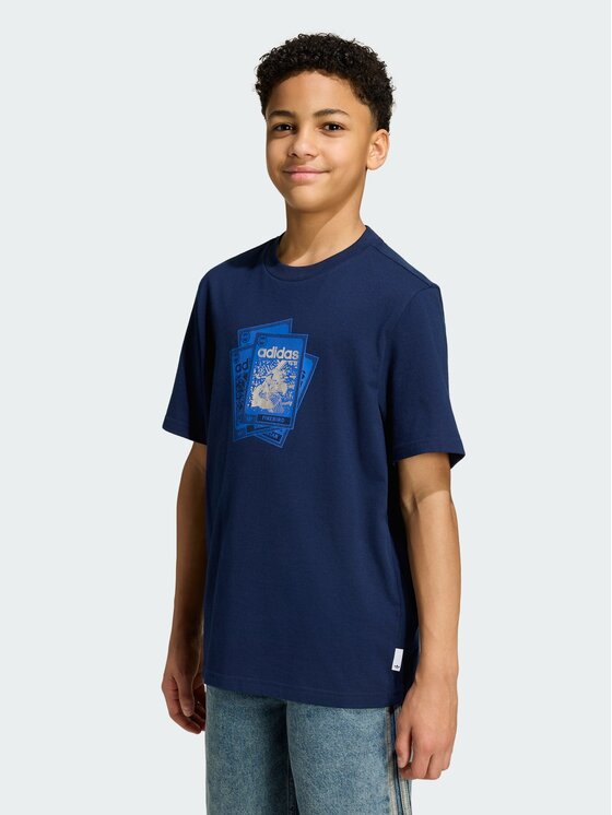 adidas adidas T-Shirt 165597 Granatowy Loose Fit