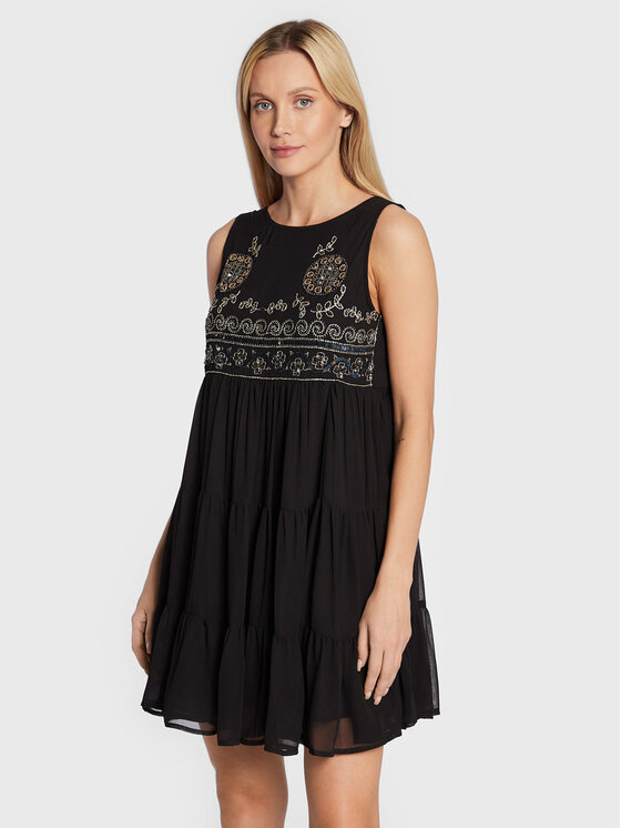 NKN Nekane Rochie de zi AU.BEGONIA Negru Regular Fit