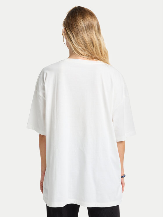 Billabong Billabong Marškinėliai Where The Sun Collide EBJZT00499 Balta Loose Fit