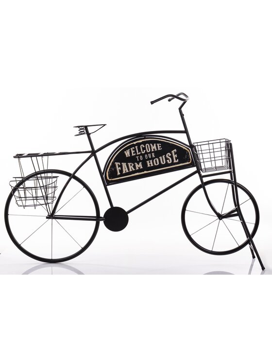 MIAhome MIAhome Kwietnik metalowy 87,5x130x38 cm BASIKAL Czarny