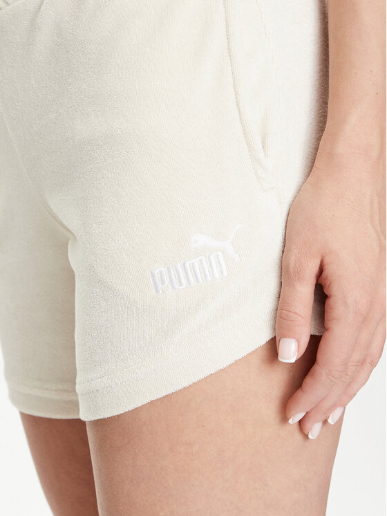 Puma Puma Športové kraťasy Ess Elevated 677946 Écru Regular Fit