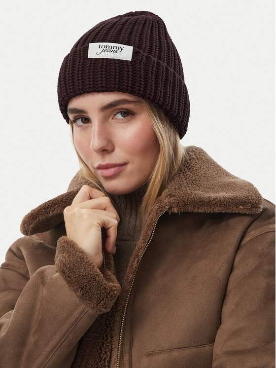 Tommy Hilfiger Tommy Hilfiger Kapa Script AW0AW18972 Temno rjava
