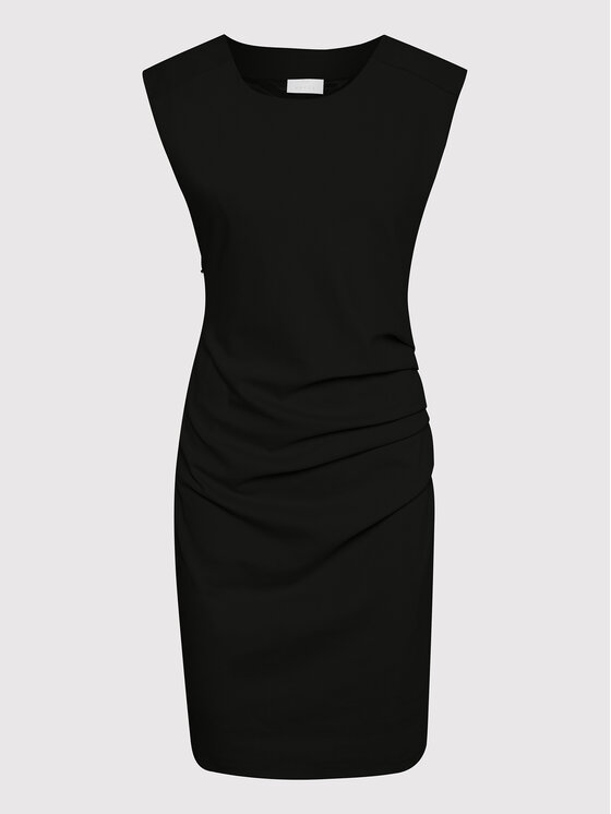 Kaffe Kaffe Koktejlové šaty India 501002 Černá Slim Fit