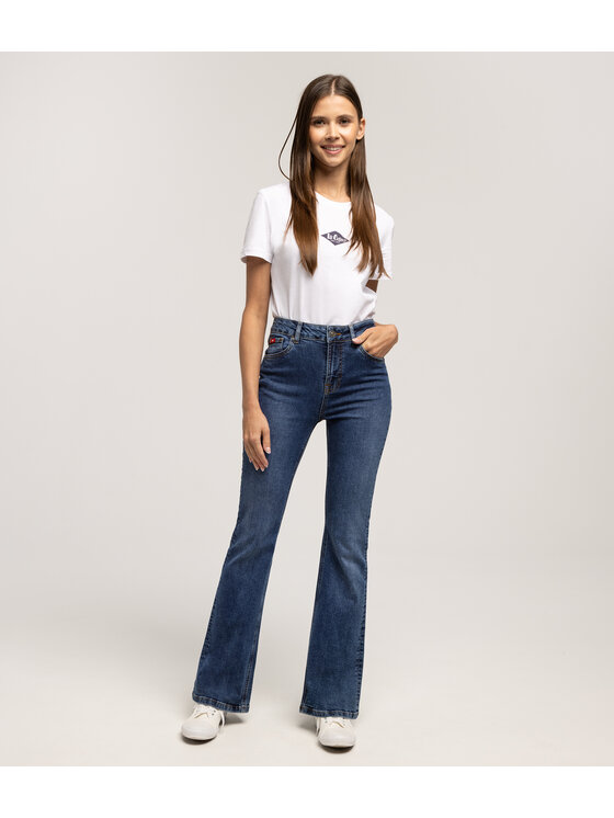 Lee Cooper Lee Cooper Jeansy BECCA 2418 Niebieski Bootcut Fit