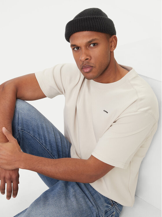 G-Star Raw G-Star Raw Tričko Rib D28699-C812 Biela Relaxed Fit