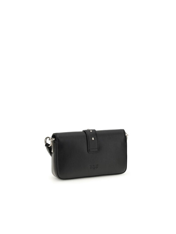 PINKO PINKO Borsetta Black Calf Leather Bos Taurus Shoulder Nero