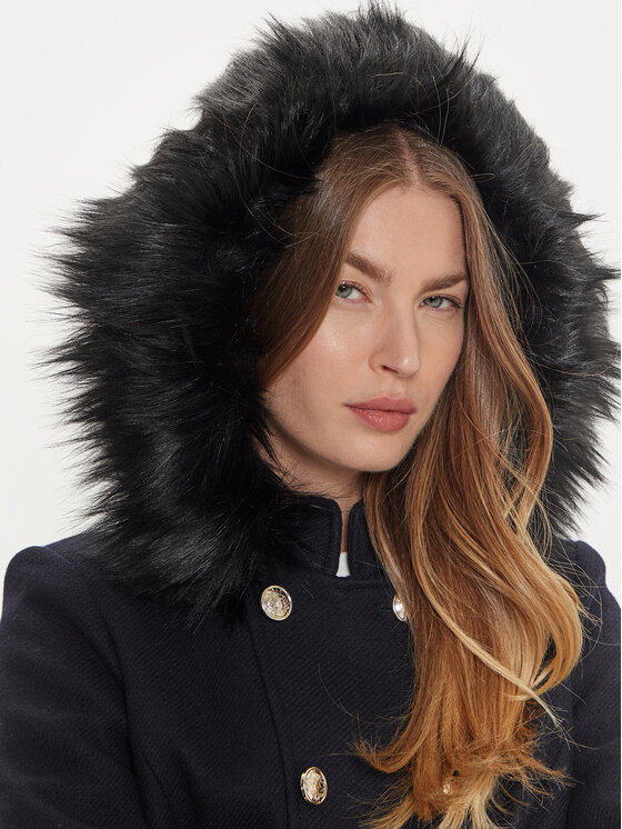 Morgan Morgan Wollmantel 242-GMARIE Dunkelblau Regular Fit