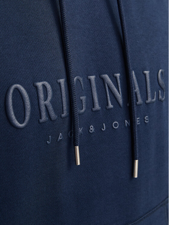 Jack&Jones Jack&Jones Majica dugih rukava Frederiksberg 12262811 Tamnoplava Regular Fit