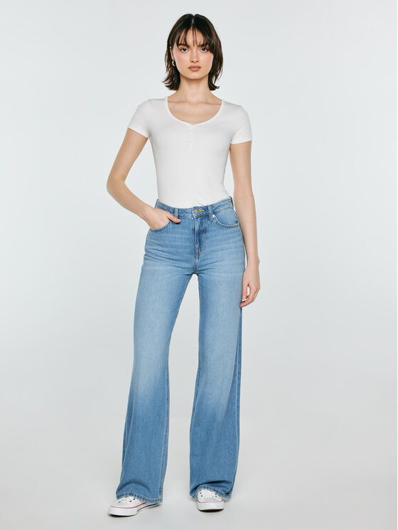 BIG STAR BIG STAR Jeansy ATREA Niebieski Wide Fit
