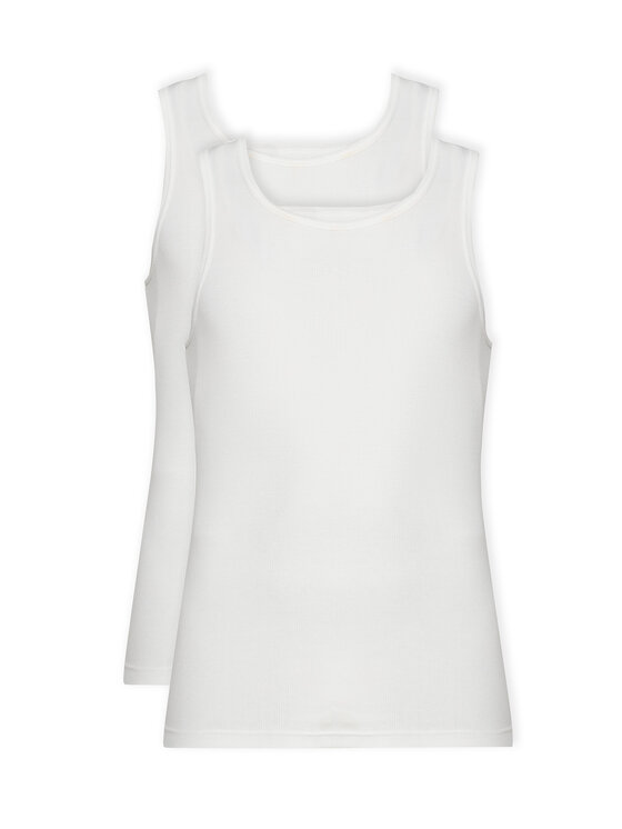 Resteröds Resteröds Set od 2 tank topa 7027 1 Bijela Slim Fit