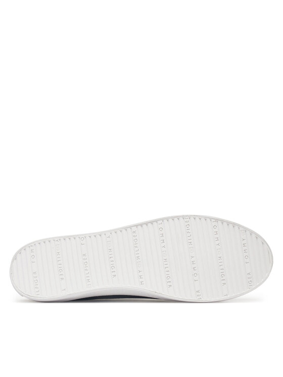Tommy Hilfiger Tommy Hilfiger Teniși Vulc Canvas Lace Up Sneaker FW0FW08647 Negru