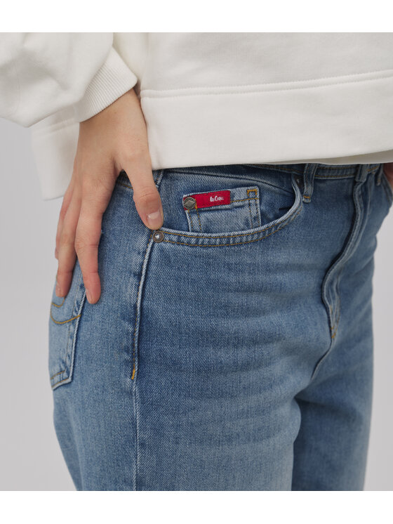 Lee Cooper Lee Cooper Jeansy MATEA Niebieski Mom Fit