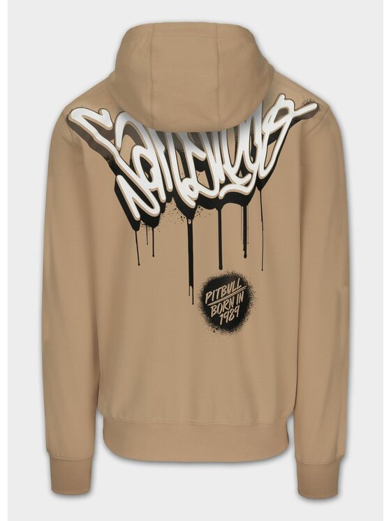 PITBULL PITBULL Bluza GRAFFITI Beżowy Regular Fit
