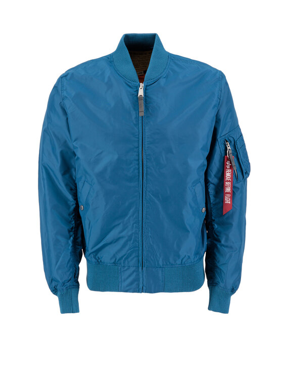 Alpha Industries Alpha Industries Bundy bomber MA-1 TT Light Bomber Jacket Modrá Slim Fit
