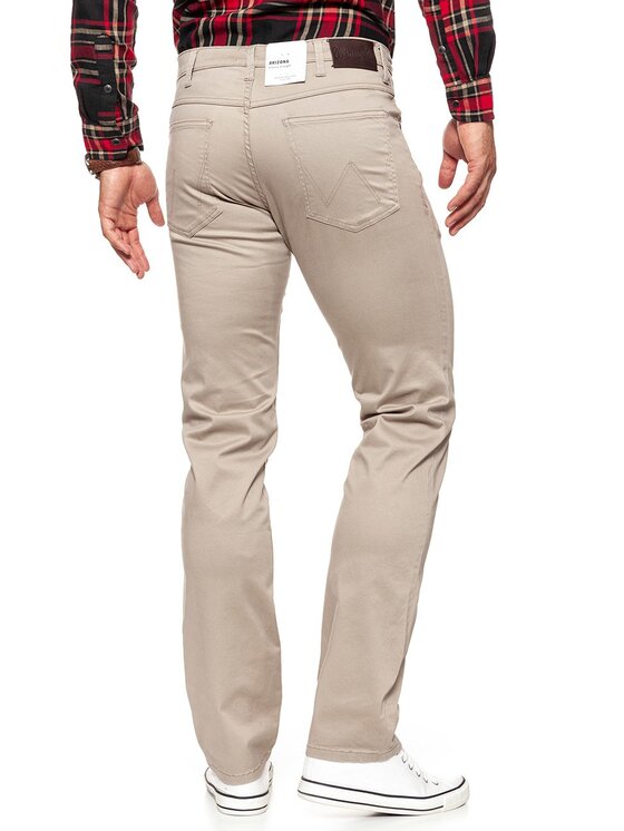 Wrangler Wrangler Pantaloni di tessuto ARIZONA Beige Straight Fit