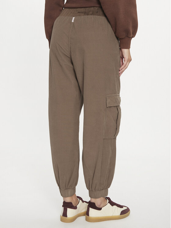 Deha Deha Spodnji del trenirke D12367 Rjava Loose Fit