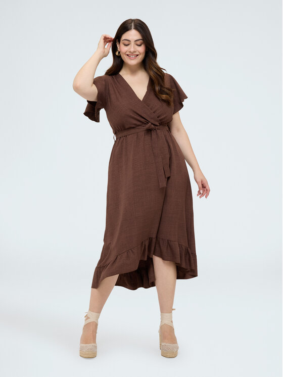 Fiorella Rubino Fiorella Rubino Abito da sera 7094L001291N022 Marrone Regular Fit