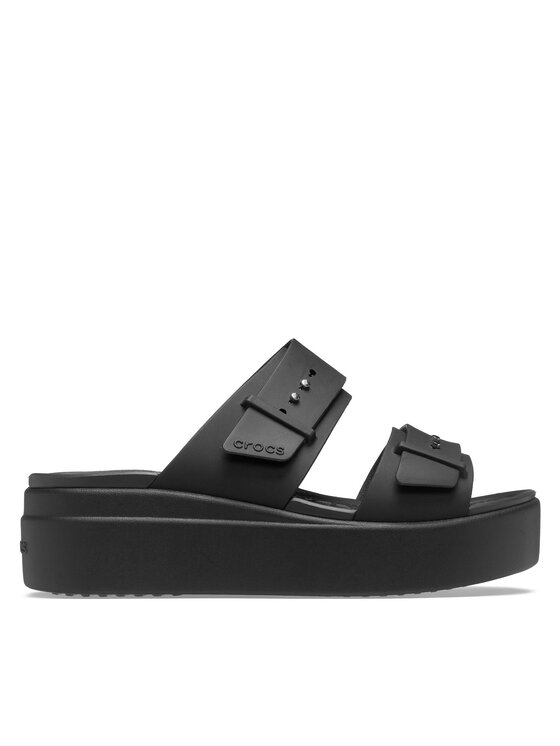 Crocs Natikači Brooklyn Sandal Lowwdg 207431 Črna