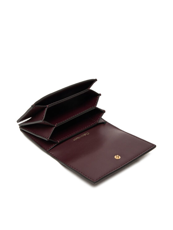 Calvin Klein Calvin Klein Μικρό Πορτοφόλι Γυναικείο Emblem Aop Accordion Cardcase LV04F1083G Μπορντό