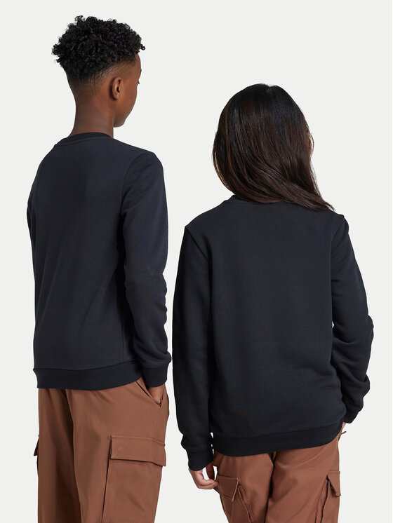 adidas adidas Bluza Trefoil IY7435 Czarny Regular Fit