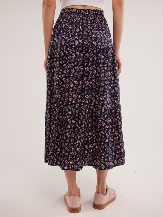 BIG STAR BIG STAR Spódnica midi VENDI Kolorowy Comfort Fit