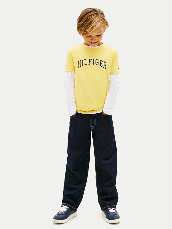 Tommy Hilfiger Tommy Hilfiger Tričko KB0KB10420 Žltá Regular Fit
