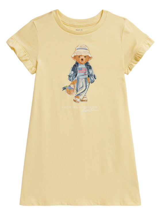 Polo Ralph Lauren Rochie de zi 312A11770001 Galben Regular Fit