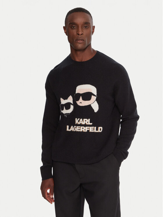 KARL LAGERFELD KARL LAGERFELD Светр 655030 554306 Чорний Regular Fit
