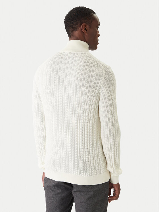 JOOP! JOOP! Bluză cu gât Danilor 30047372 Bej Modern Fit