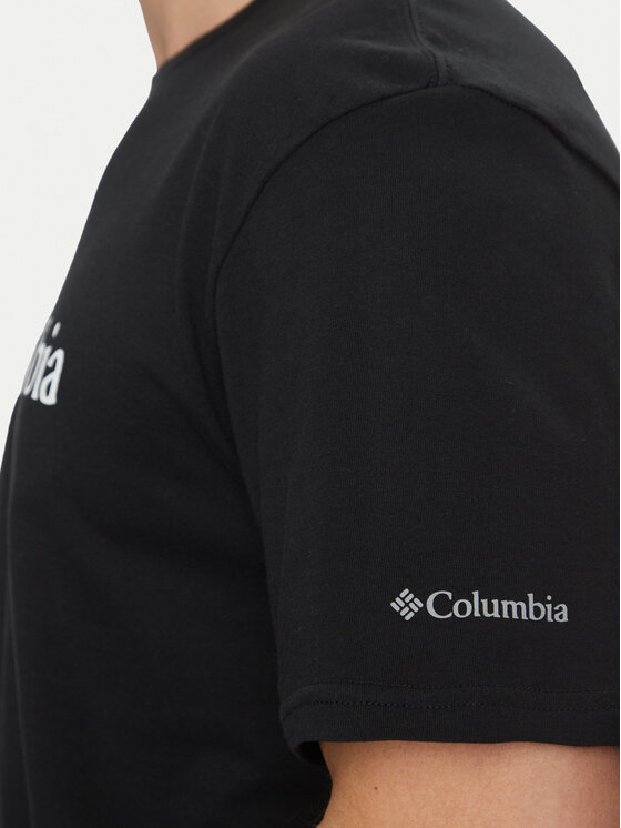 Columbia Columbia T-Shirt CSC Basic Logo EM2180 Czarny Regular Fit