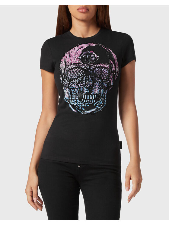 PHILIPP PLEIN PHILIPP PLEIN T-Shirt 2303 Czarny Regular Fit
