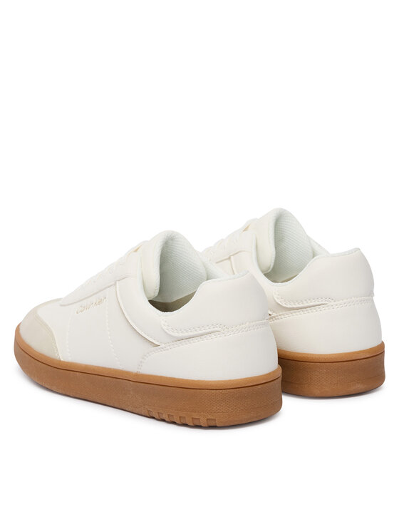 Calvin Klein Calvin Klein Laisvalaikio batai Low Cut Lace-Up Sneaker V3X9-83159-1269 D Balta