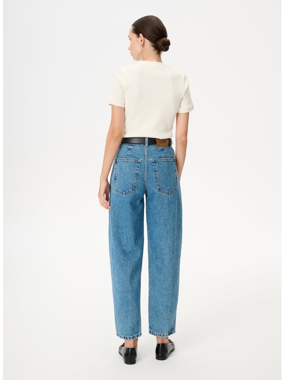 LEBRAND LEBRAND Jeansy Silo Niebieski Baggy Fit