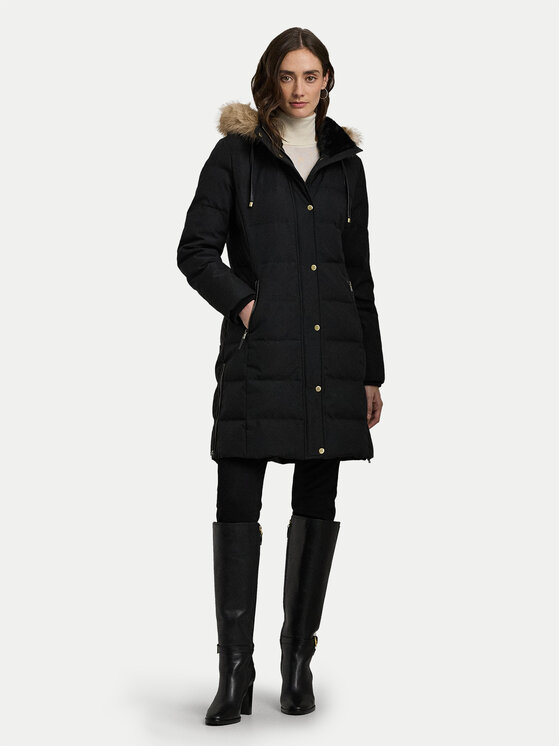LAUREN RALPH LAUREN LAUREN RALPH LAUREN Пухено яке 297957509001 Черен Regular Fit