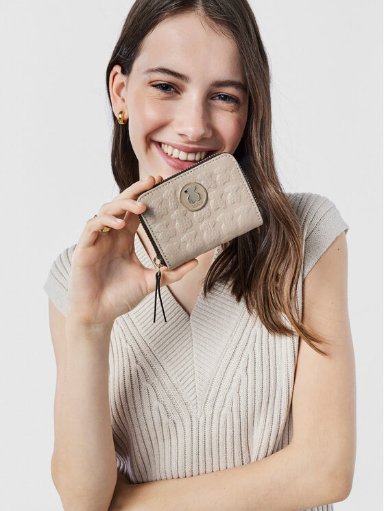 TOUS TOUS Портфейл Monedero M. Sherton 2001145147 Кафяв