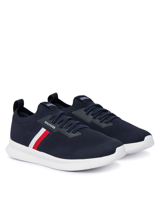 Tommy Hilfiger Tommy Hilfiger Sneakersy Lightweight Knitted Runner FM0FM05756 Tmavomodrá