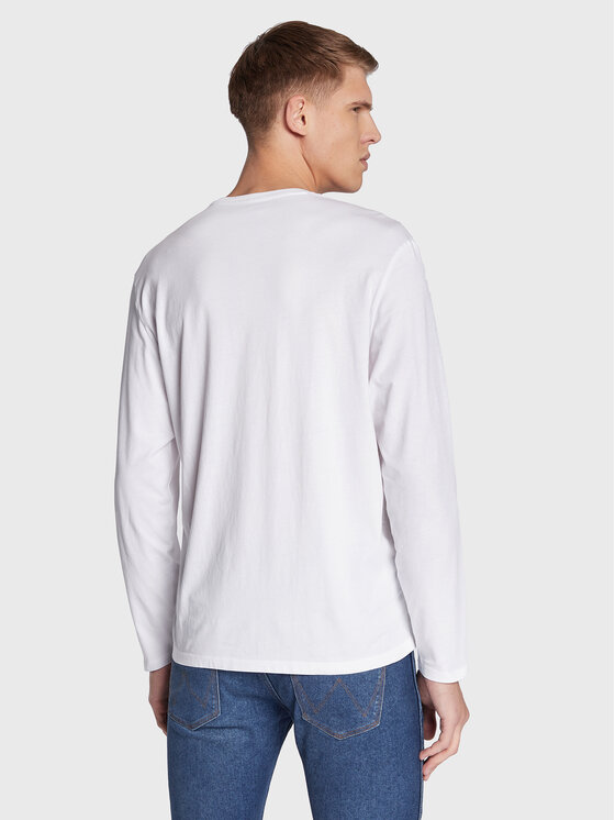 Wrangler Wrangler Longsleeve Sign Off W70KD3989 112320268 Bianco Regular Fit