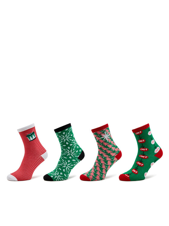 Vero Moda Set di 4 paia di calzini lunghi da donna 10274060 Multicolore, taglia : 36_41