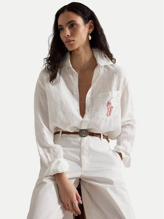 Polo Ralph Lauren Polo Ralph Lauren Camicia 211A12786003 Bianco Oversize