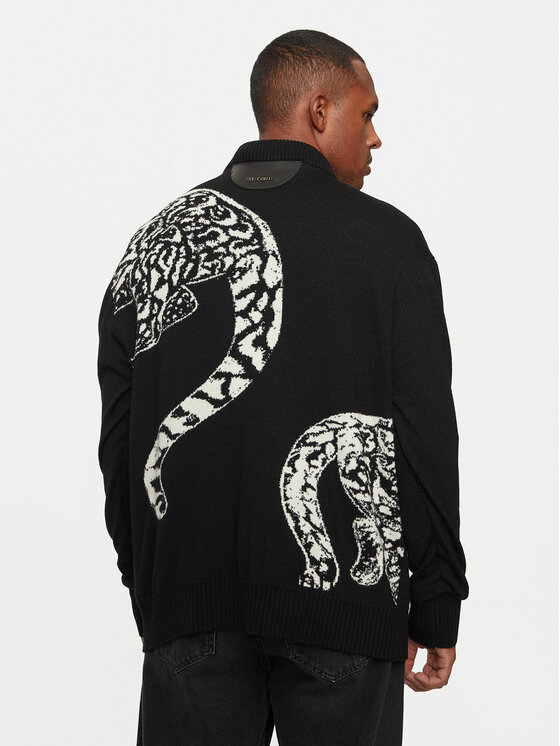 Just Cavalli Just Cavalli Πουλόβερ 77OAFM40 Μαύρο Regular Fit