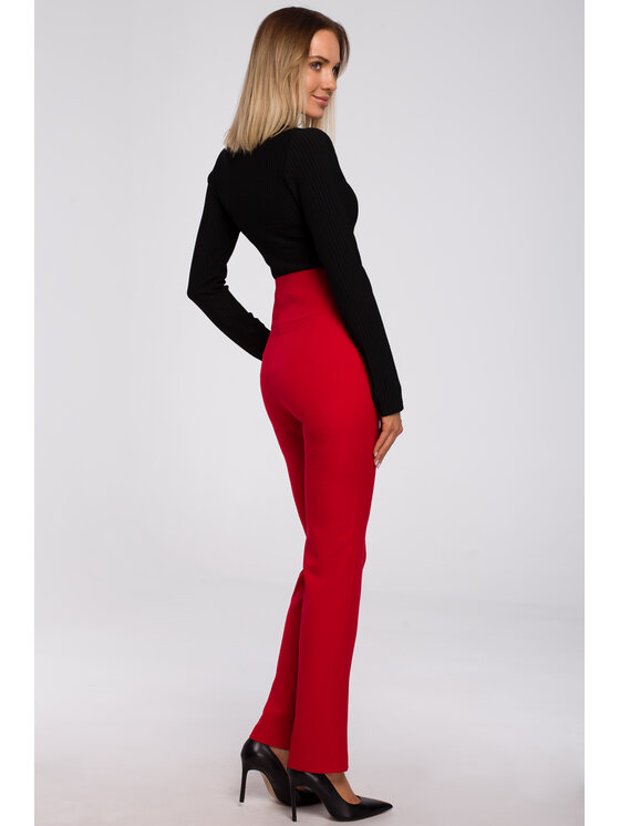 Made of Emotion Made of Emotion Pantaloni da donna M530 Rosso