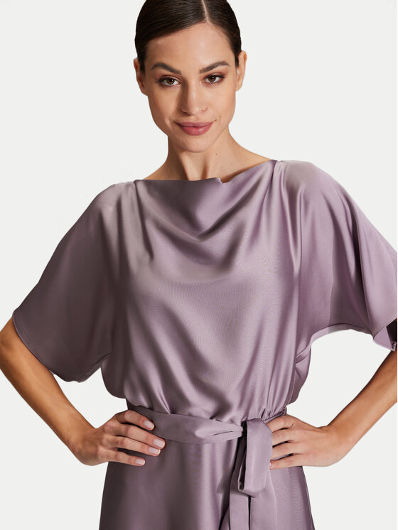 Swing Swing Коктейлна рокля 5AH10200 Виолетов Loose Fit