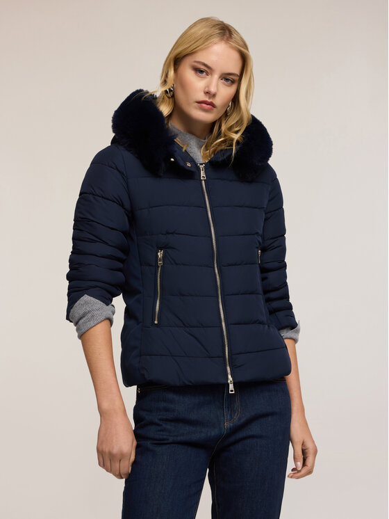 Motivi Motivi Giubbotto piumino F061Q000706N034 Blu Regular Fit
