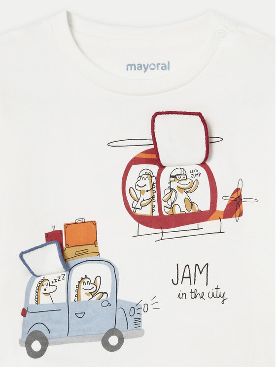 Mayoral Mayoral Majica 2038 Écru Regular Fit