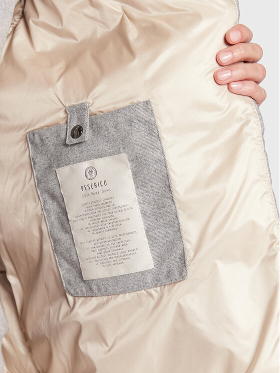 Peserico Peserico Pehelykabát S24426D Szürke Regular Fit