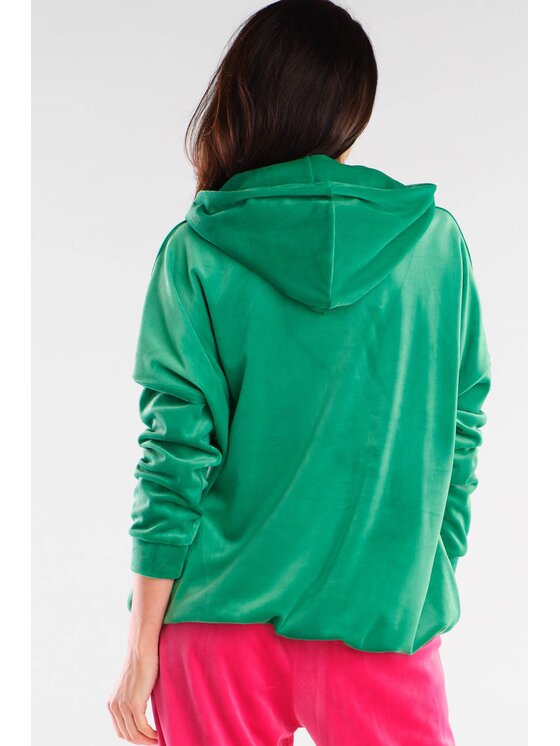 Awama Awama Bluza A420 Zielony Basic Fit