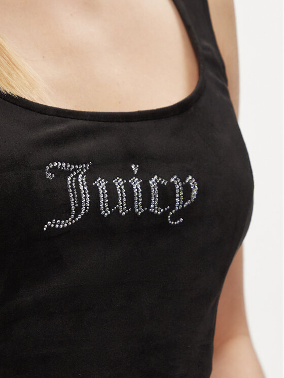 Juicy Couture Juicy Couture Top Camina JCWCT23305 Czarny Slim Fit